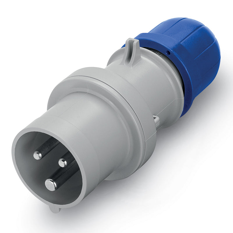 213.1633 - SCAME IEC PLUG 2P+E IP44 16A 6h 200-250V AC