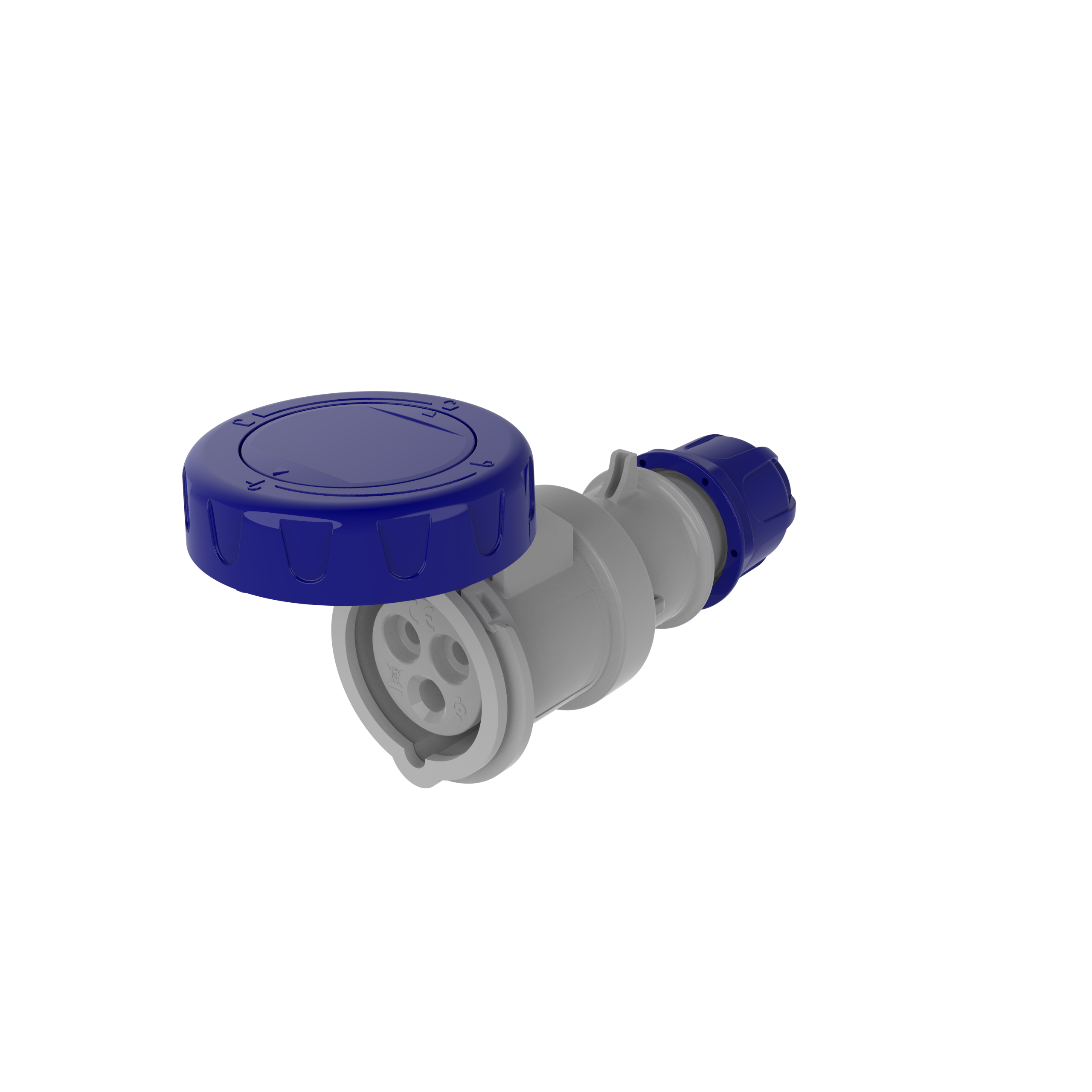 318.1643 Scame Optima IEC Connector 16A 2P+E 6h 200-250V