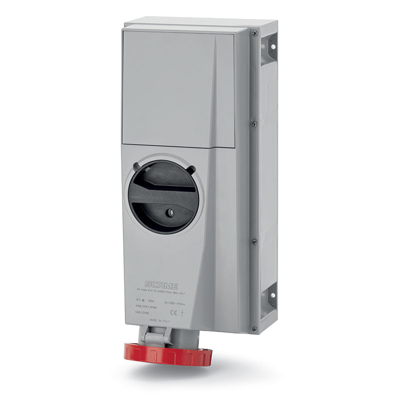 548.12586 Scame Advance2 Interlocked Socket 3P+E IP67 125A 6h