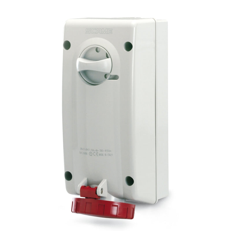 561.3287 Scame Advance 2 Interlocked Socket 32A 3P+N+E 6h