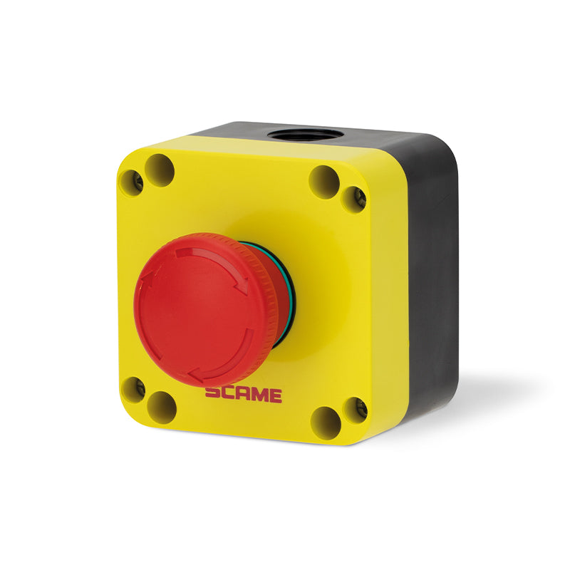 590.PR01R4N - EMERGENCY PUSH BUTTON WITH ROTATING RELEASE