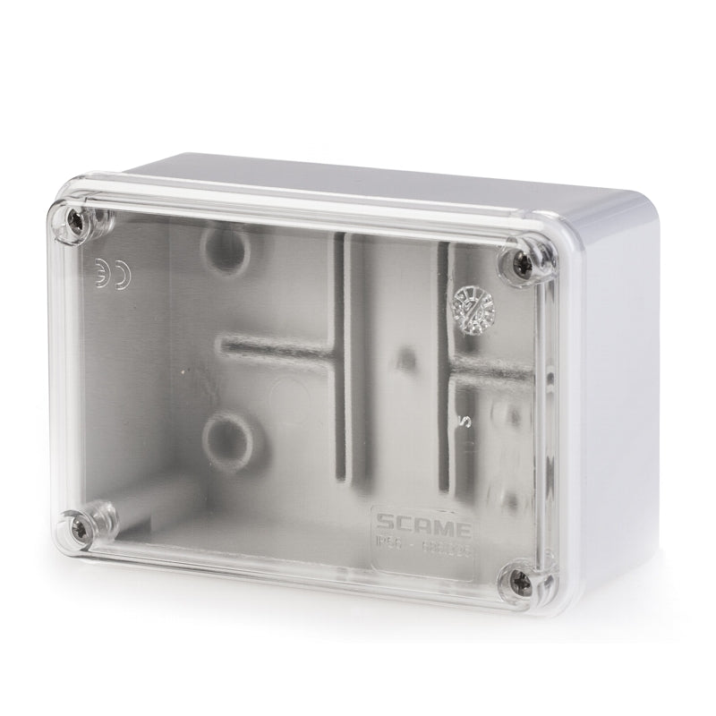 686.225 SCAME SCABOX Junction Box Halogen Free Grey Engineering Plastic With Blank Sides