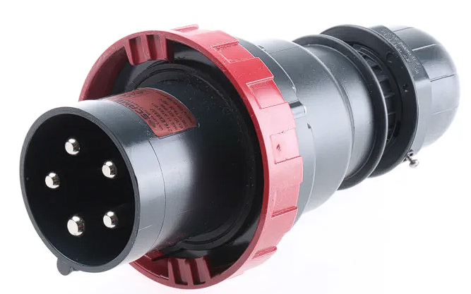 218.EX6337 SCAME PLUG 3P+N+E IP66 63A 6h 346-415V AC