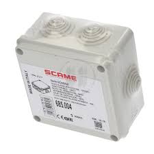 685.004 SCAME SCABOX Junction Box Halogen Free Grey Engineering Plastic With Cable Sleeves