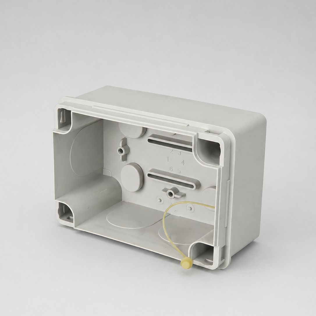 688.205 SCAME CUBIK 960 Junction Box Grey Thermoplastic With Blank Sides