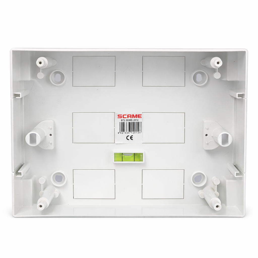 673.2008B.2012 SCAME DOMINO IP40 Surface Consumer Unit 8 DIN 8+1 MOD
