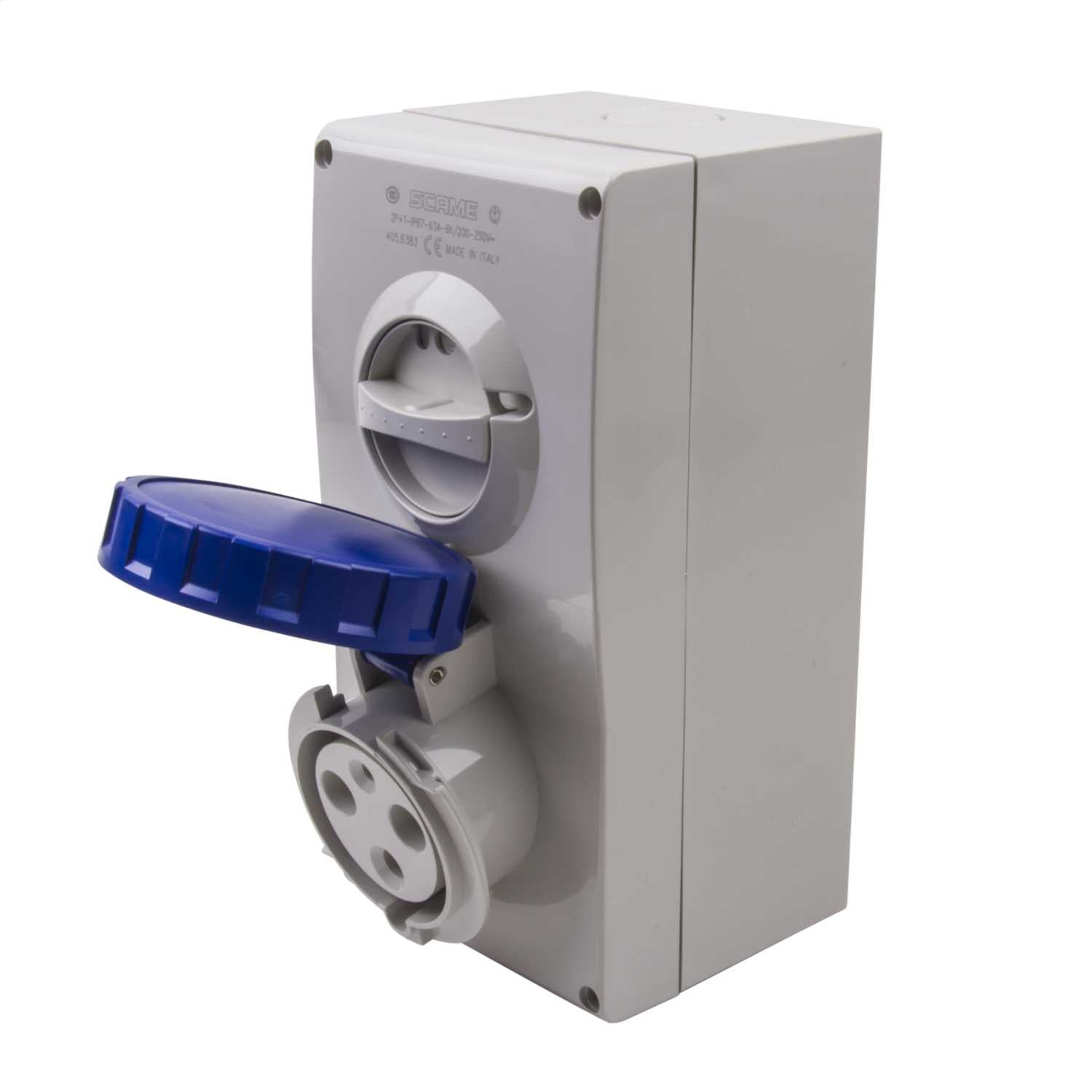 505.6383 - Interlocked Socket 2P+E 63A 6h IP66/67