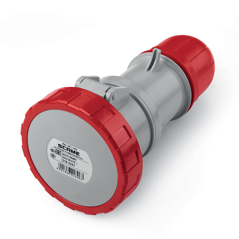 318.3247 Scame Optima IEC Connector 32A 3P+N+E 6h IP66/IP67/IP69