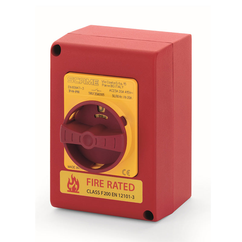 SCAME Fire Rated Switch Disconnector 20A 3P+SN F200