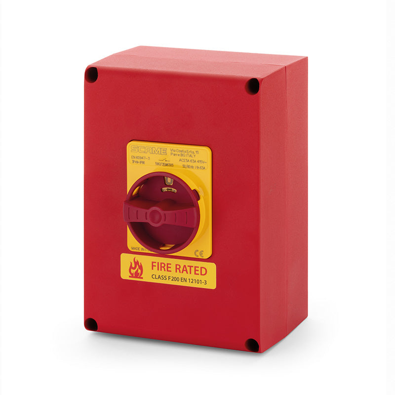 SCAME Fire Rated Switch Disconnector 80A 3P+SN F200
