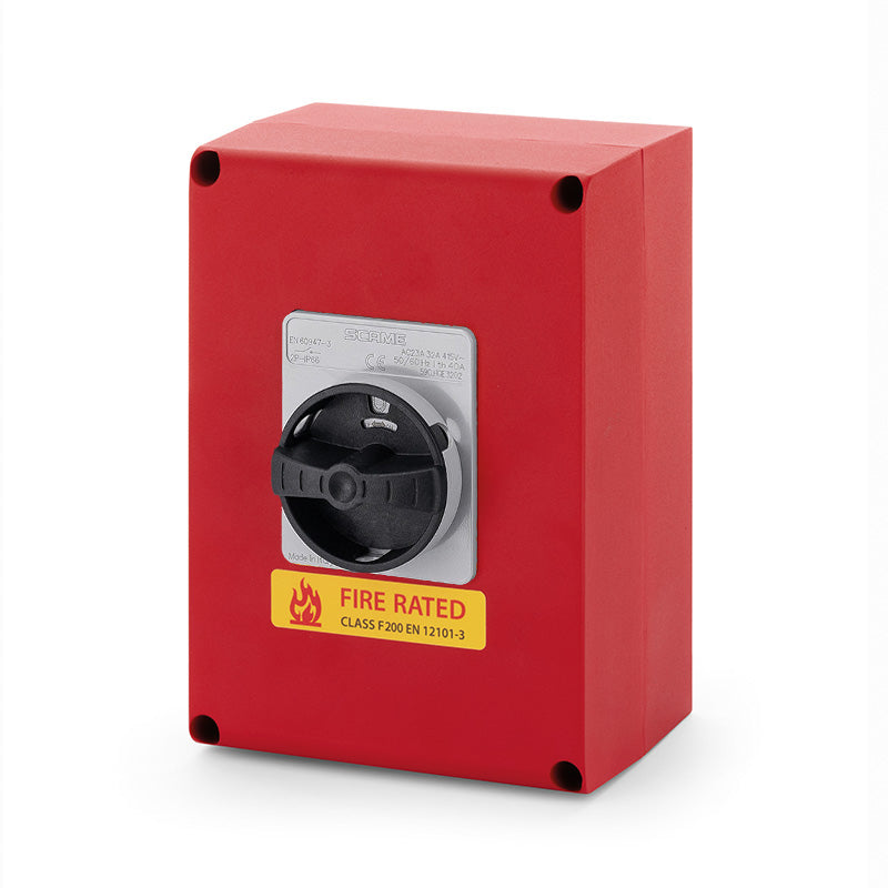 SCAME Fire Rated Switch Disconnector 100A 3P+SN F200