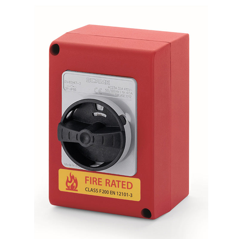 SCAME Fire Rated Switch Disconnector 40A 3P+SN