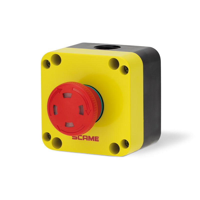 590.PR01R4S - Emergency Push Button with Rotating Release - Visual Signal