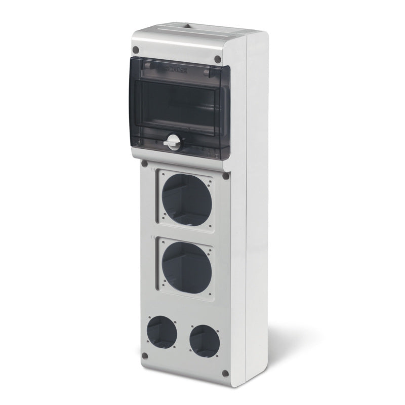 632.3520-000 SCAME BLOCK3  Surface Mounting 6 Modular Enclosure IP66