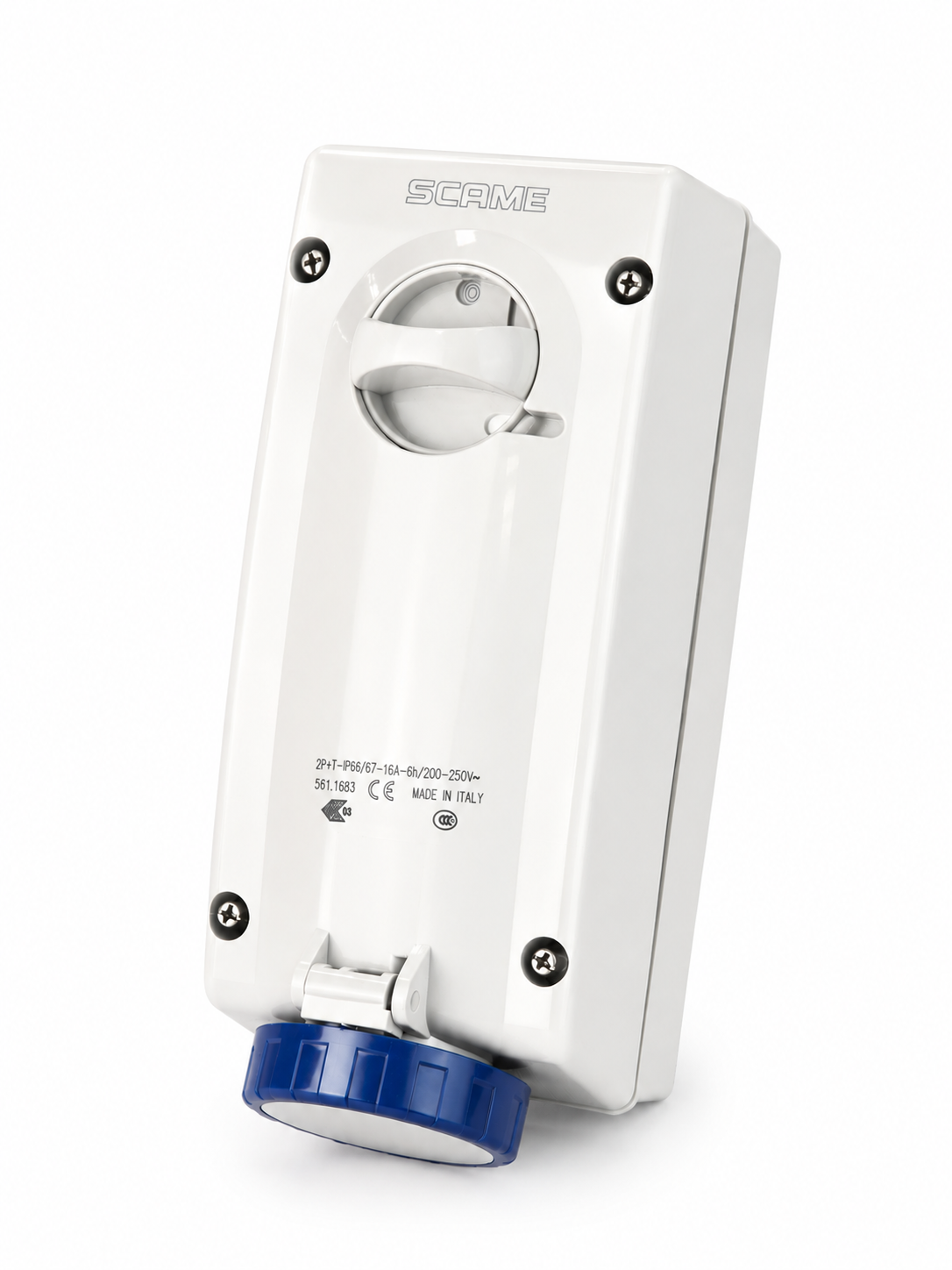 561.1683 Scame Advance 2 Interlocked Socket 2P+E IP67 16A 6h