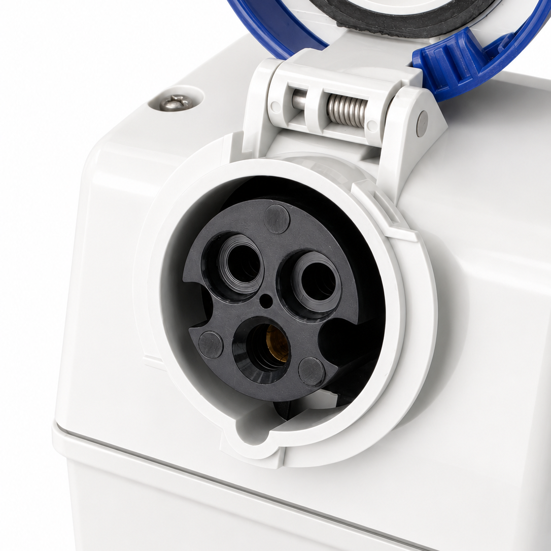 561.1683 Scame Advance 2 Interlocked Socket 2P+E IP67 16A 6h