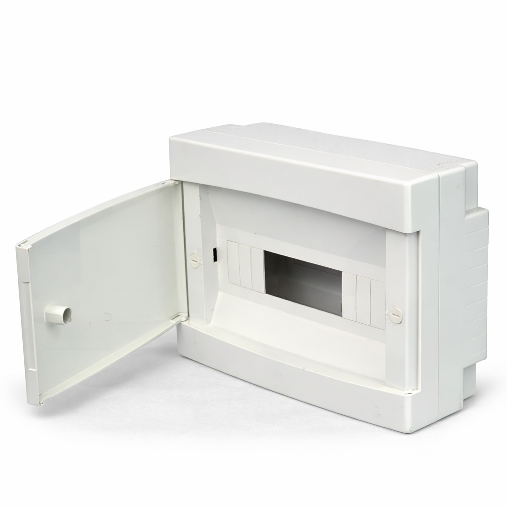 673.2012B.2012 SCAME DOMINO IP40 Surface Consumer Unit 12 DIN 12+1 MOD