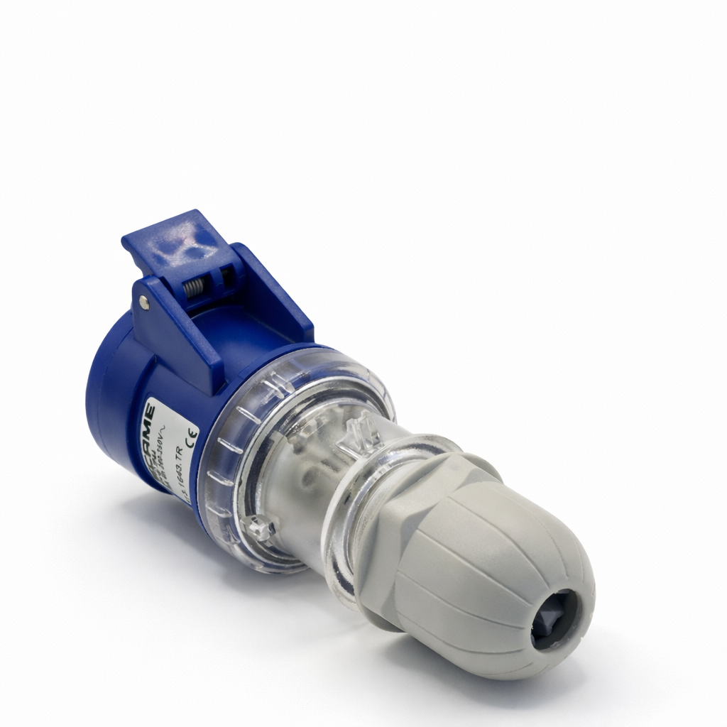 313.1643.TR Scame Optima IEC Connector 2P+E IP44 16A 6h 200-250V AC