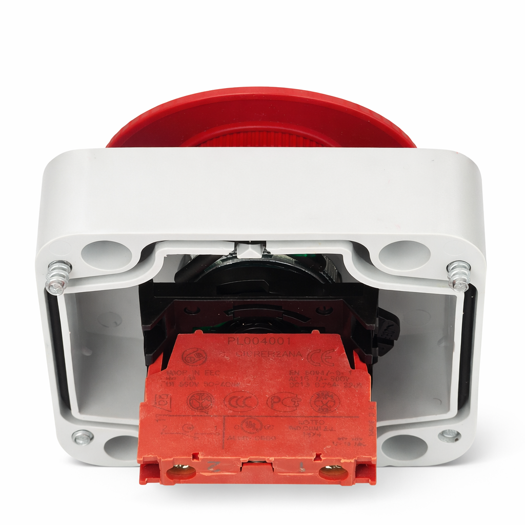 590.PR01R6N Scame Top22 60MM Emergency Push Button with Rotating Release