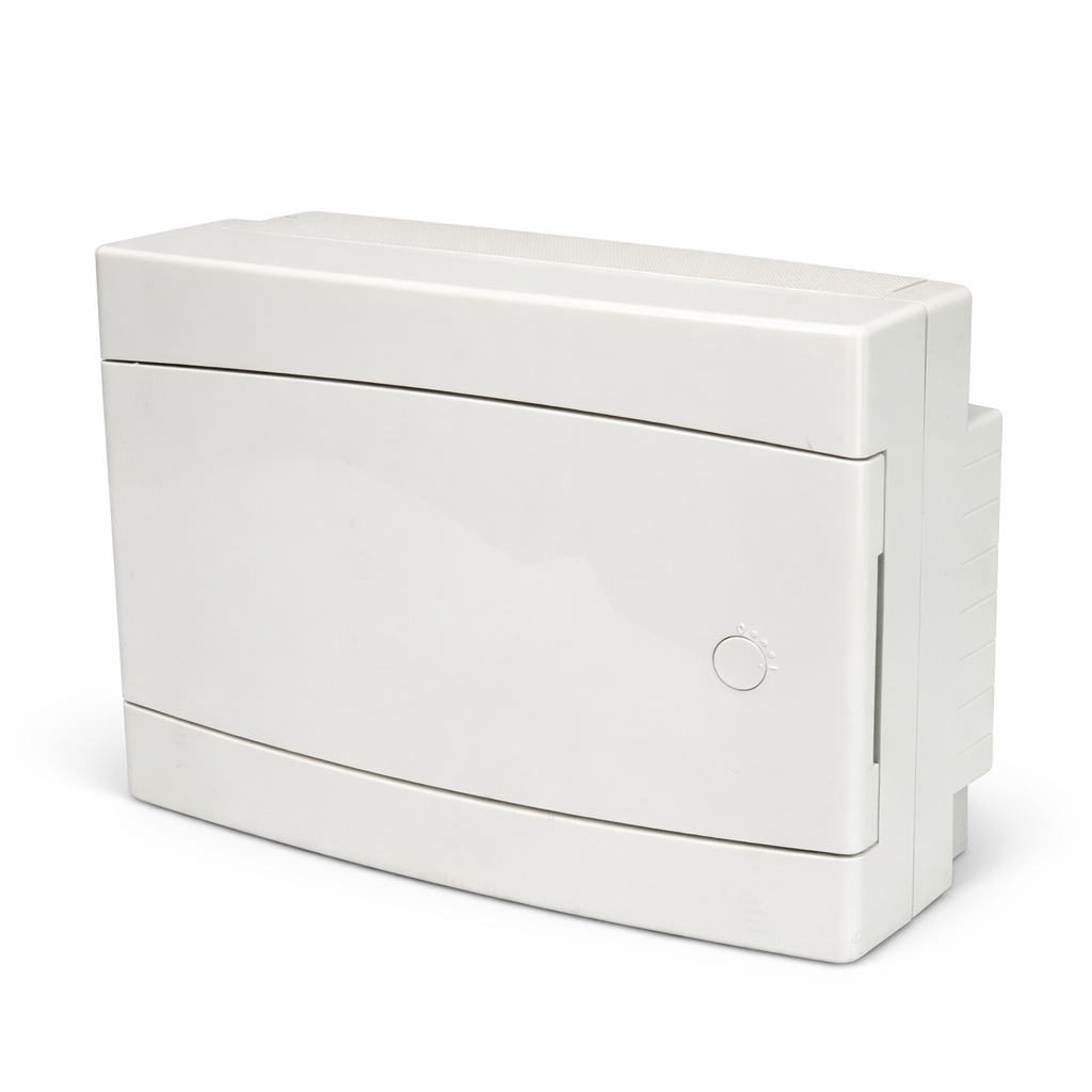673.2012B.2012 SCAME DOMINO IP40 Surface Consumer Unit 12 DIN 12+1 MOD