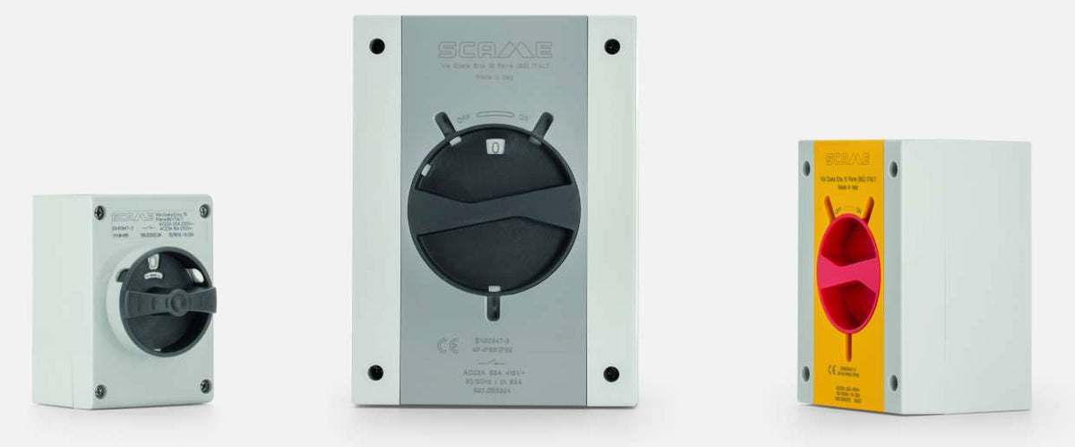 SCAME ISOLATORS-TP thermoplastic switch-disconnector range